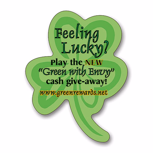 Magnet - Clover / Shamrock Shape (2.5x3) - 30 Mil.