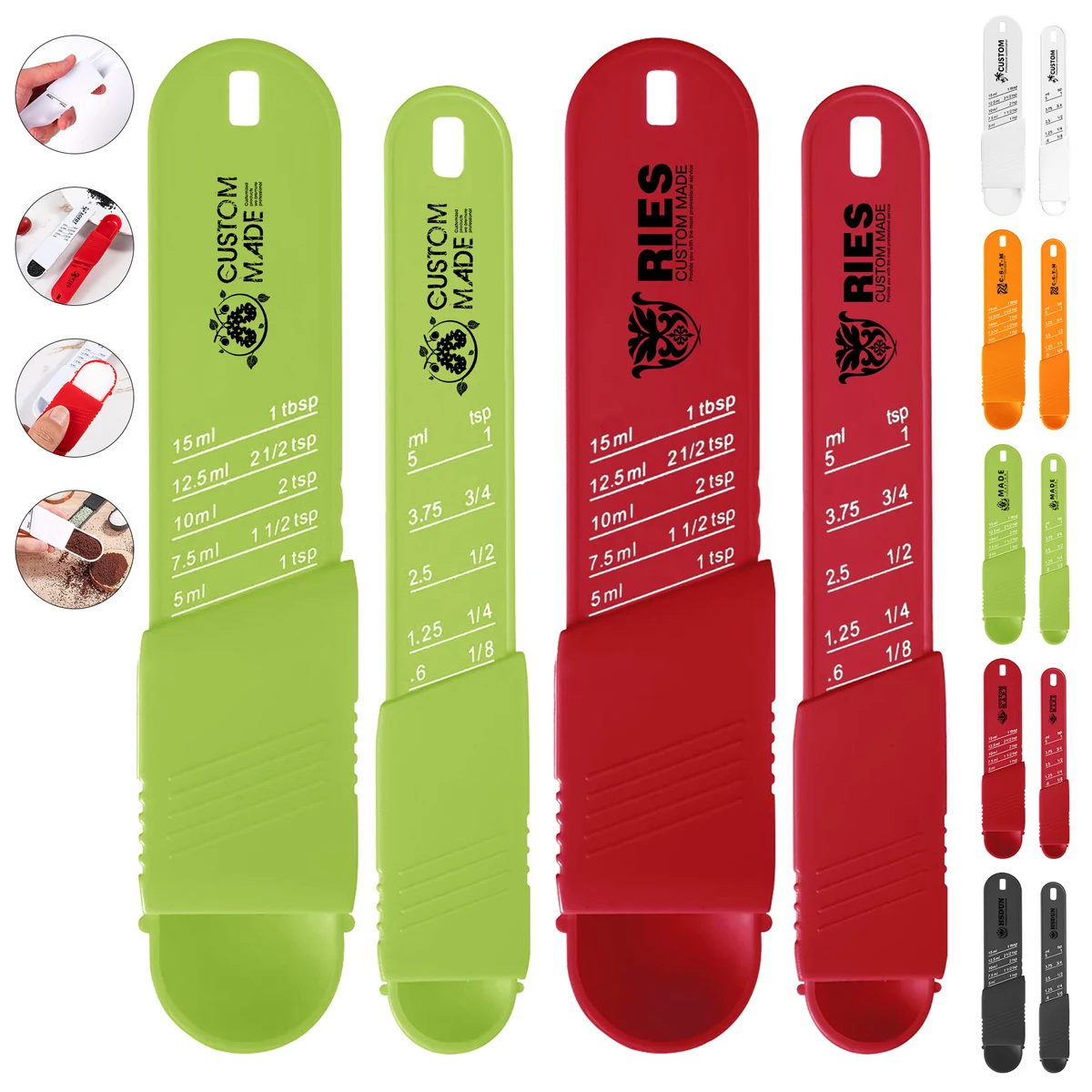 Kitchen Cooking ABS Adjustable Measuring Spoon For Dry And Liquid 1