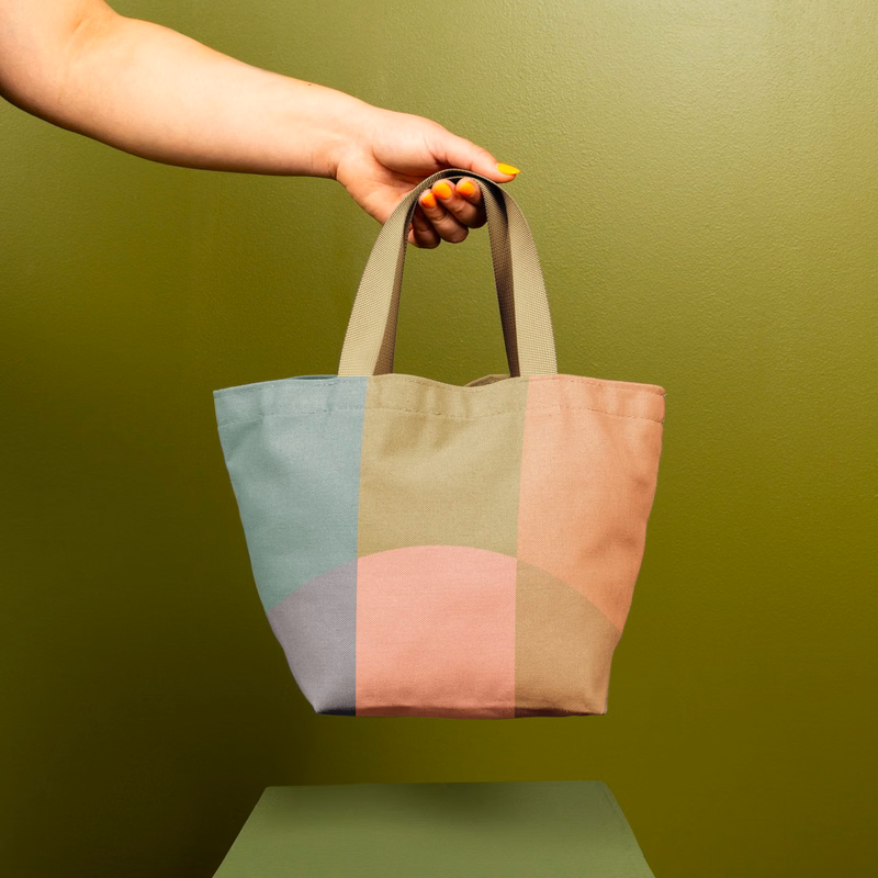 DUMPLING TOTE - 4CP PIGMENT DYED CANVAS