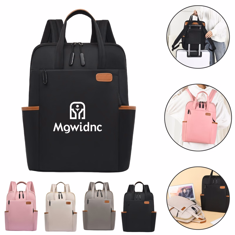 Stylish Color Block Backpack Oxford Fabric Travel Bag Lightweight Large Capacity Laptop Backpack