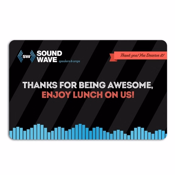 Lunch On Us Card