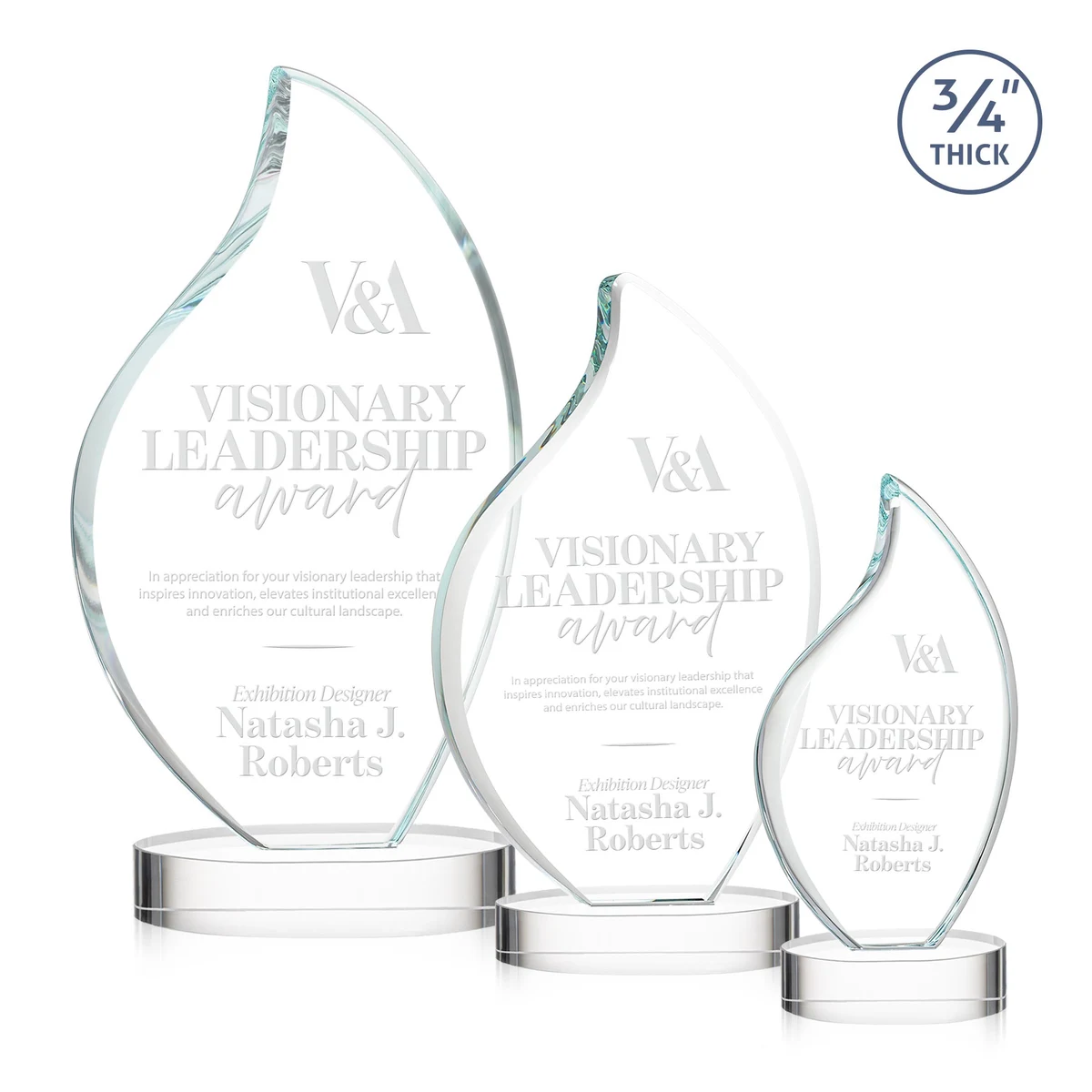 Odessy Flame Award on Alberton Base - Clear 1
