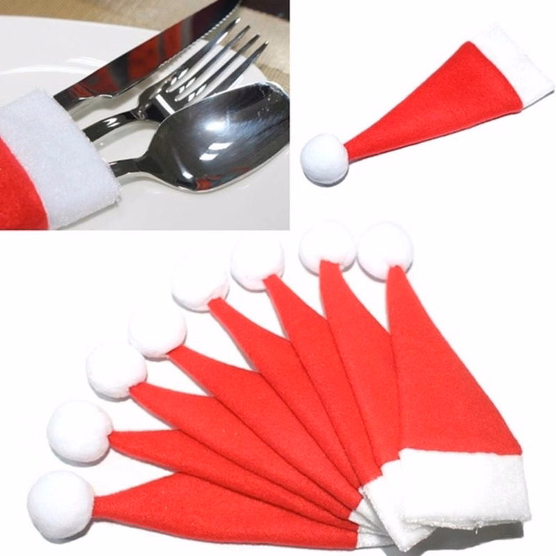Christmas items Christmas knife and fork set Christmas bottl