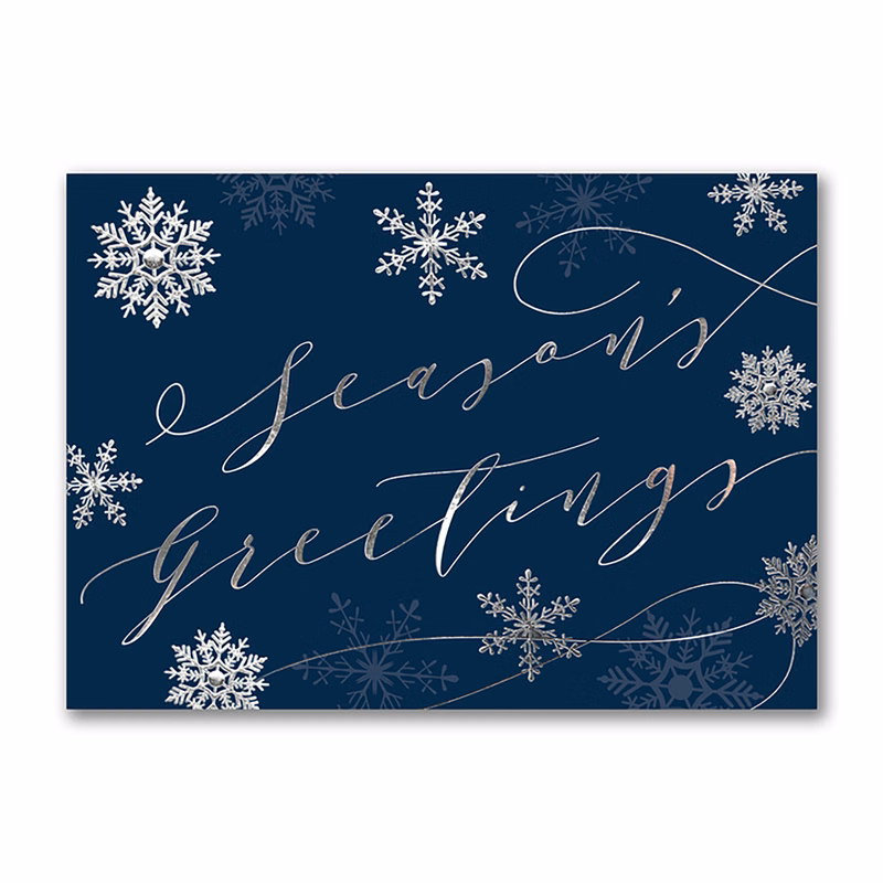 Flurried Greetings Holiday Card