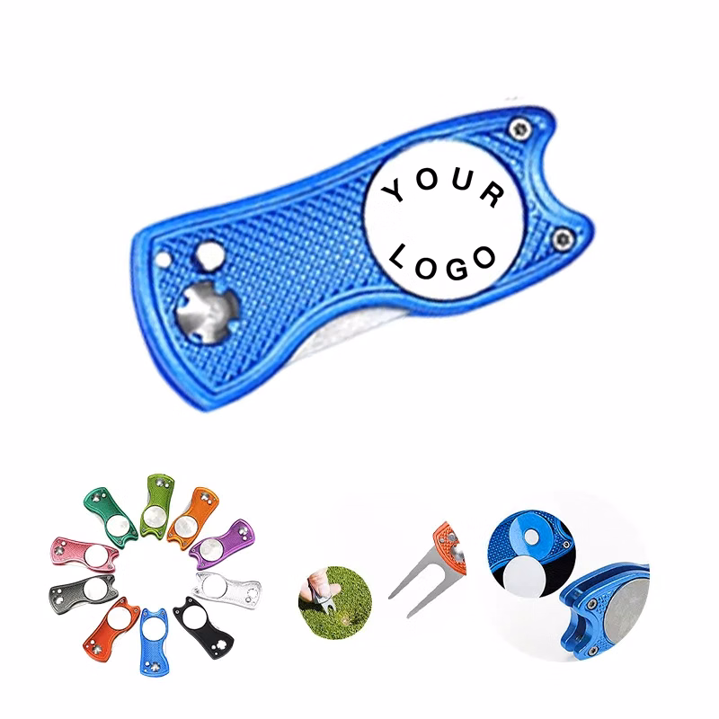 Durable Stainless Steel Golf Divot Tool with Full-Color Branding