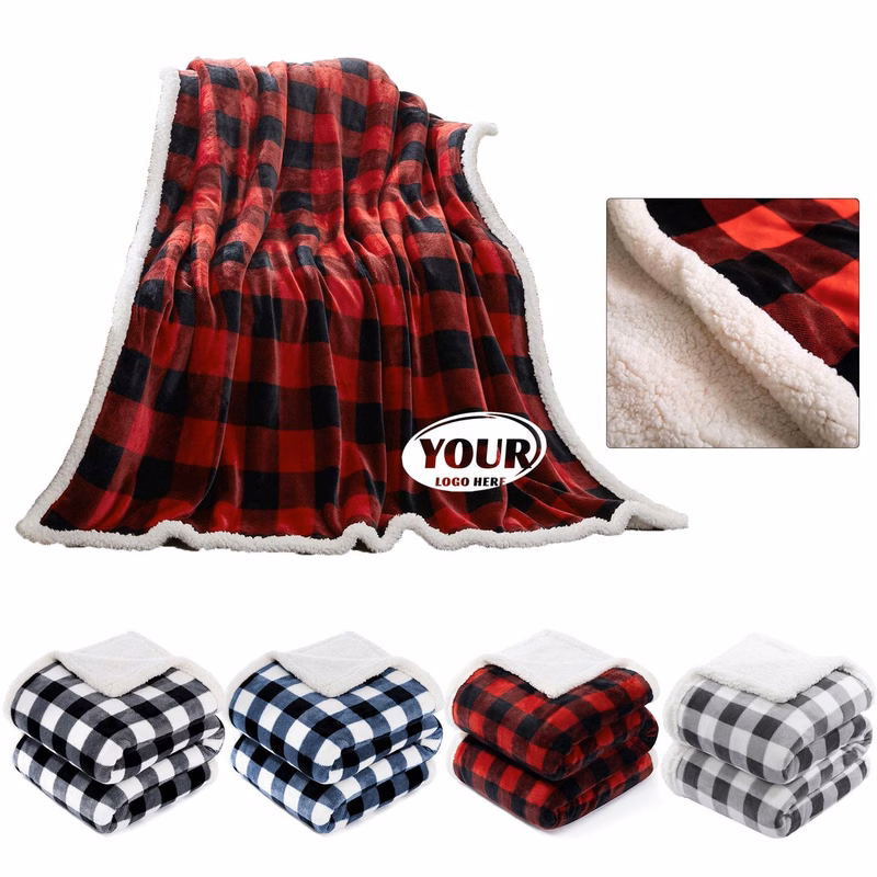 50" x 60" Plaid Flannel Throw Blanket