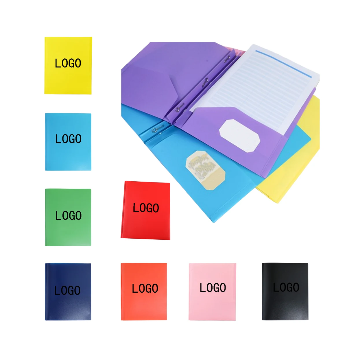 Solid Color Environmentally Friendly Plastic Folder 1