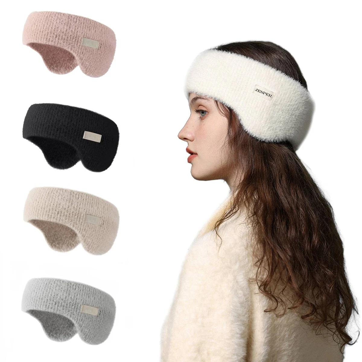Winter Knitted Headband Earmuffs 1