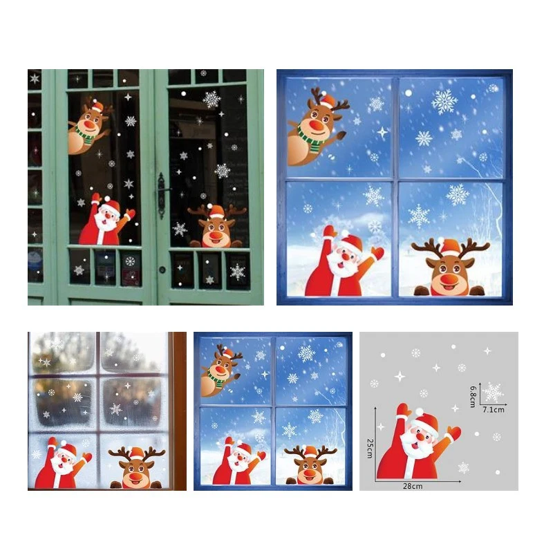 Christmas Removable Window Static Sticker Decoration 1