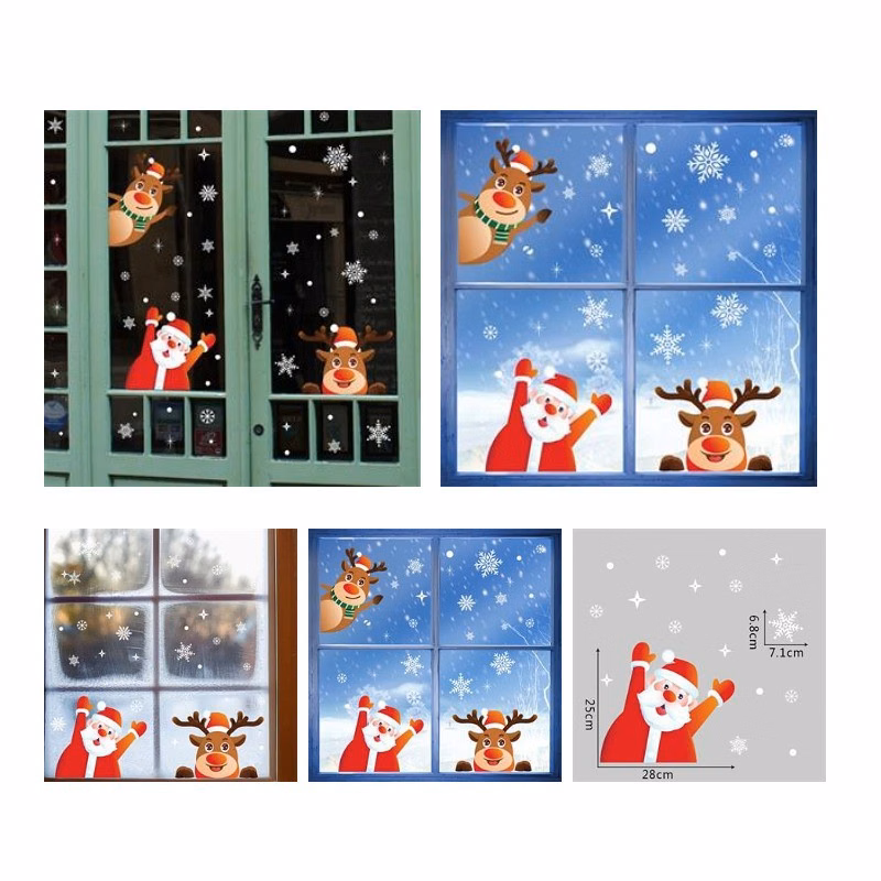 Christmas Removable Window Static Sticker Decoration