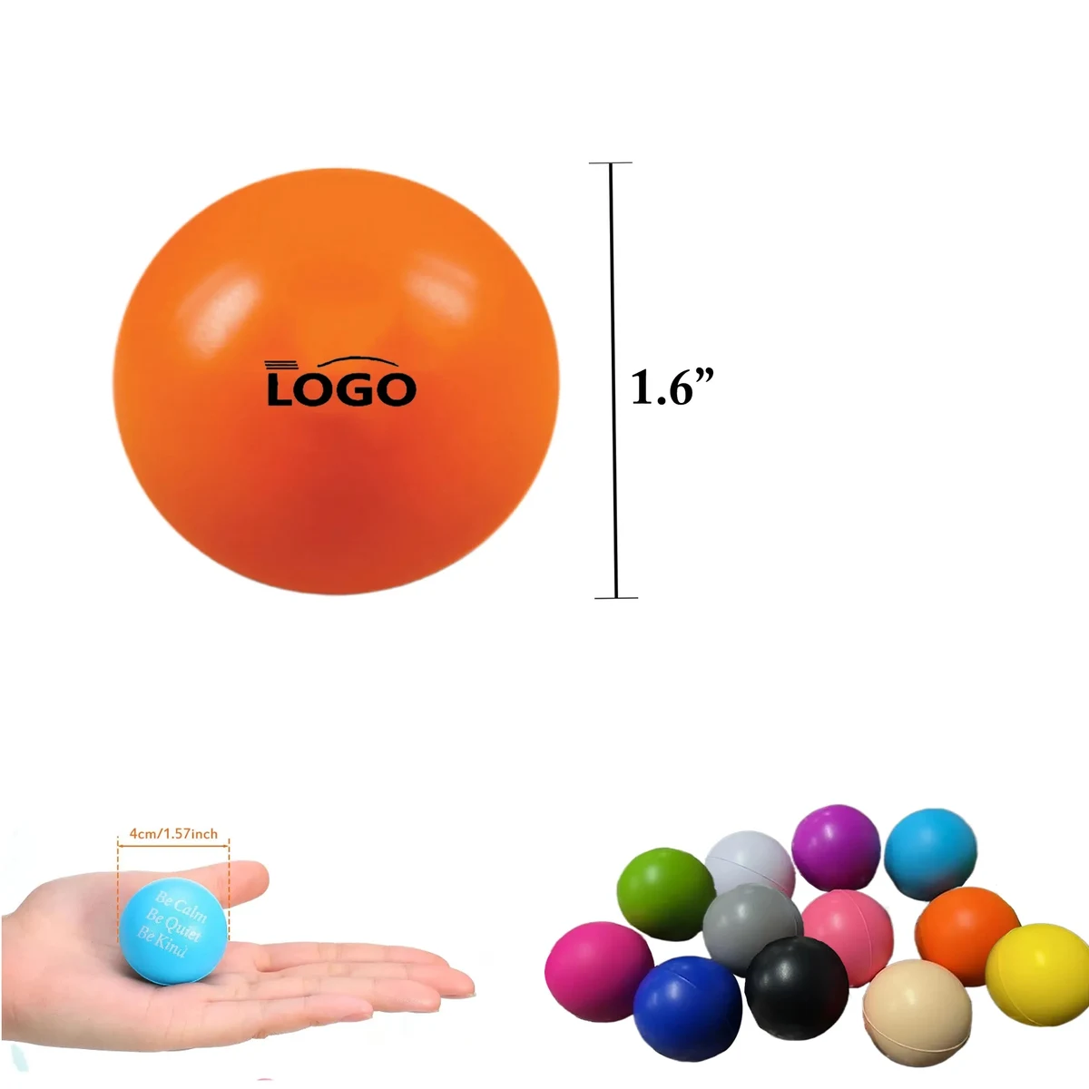 Multi Size PU Stress Relief Squeeze Balls 1