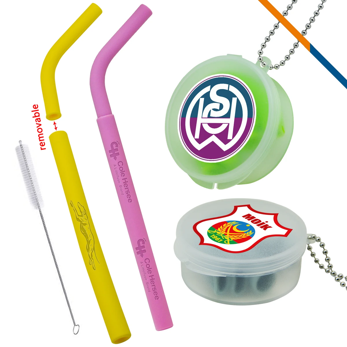 Sunshine Silicone Straws 1