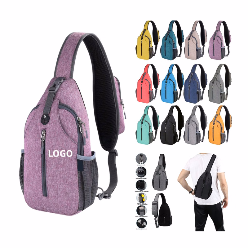 Large Capacity Partitioned Travel Sling Bag