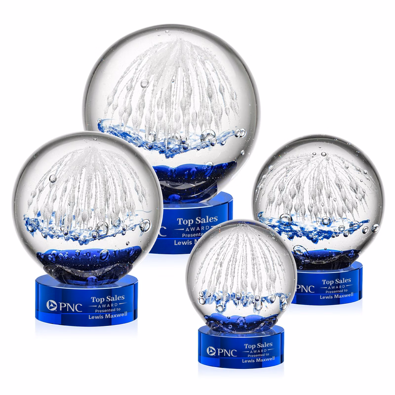 Starburst Award on Stanrich Base - Blue