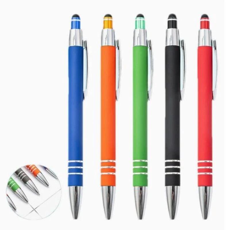 Spray Rubber Stylus Ballpoint Pen 1
