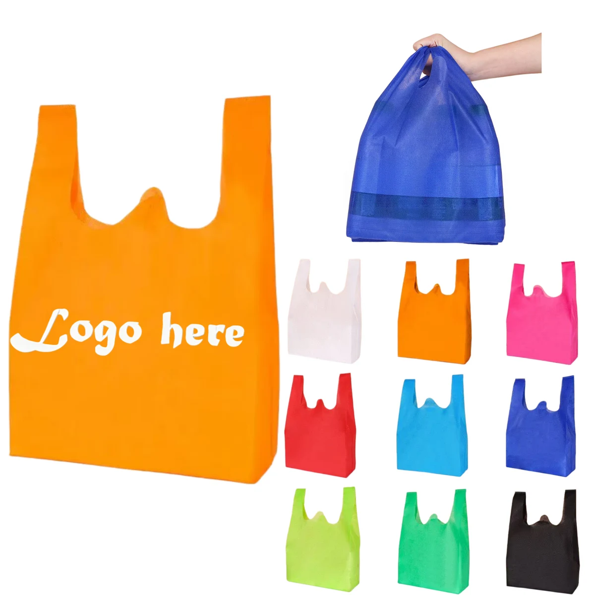 Non-Woven Vest-Style Takeout Bag 1