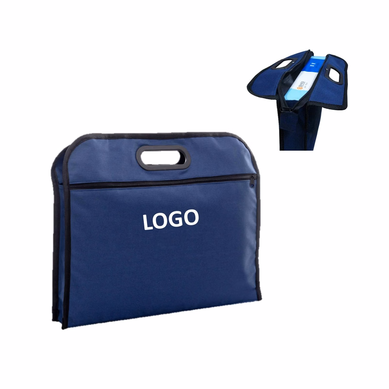 Portable Zipper Expanding File Folder Bag