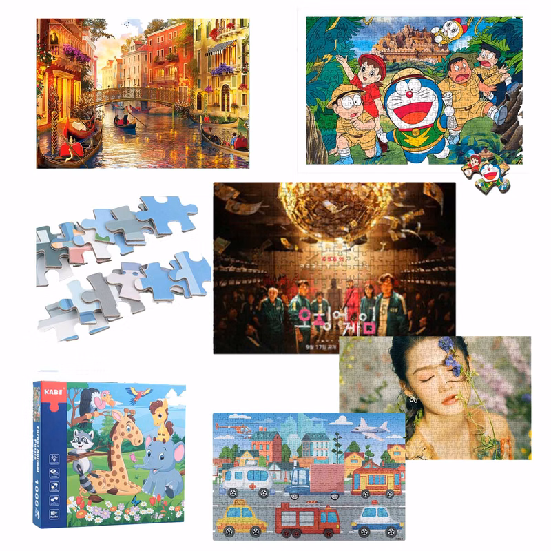 500pcs Custom Jigsaw Puzzle With Box