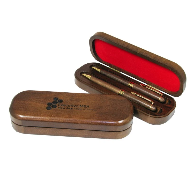 Deluxe Wood Pen & Pencil Boxed Set, 7 x 2 1/2 x 1 1/4" 1