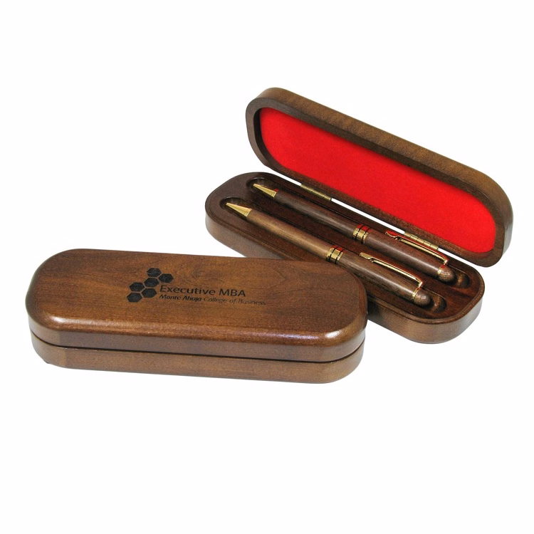 Deluxe Wood Pen & Pencil Boxed Set, 7 x 2 1/2 x 1 1/4"