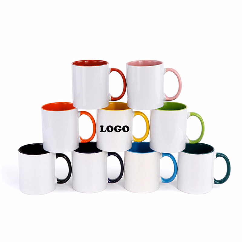 11oz Custom Sublimation Color Rim Mug