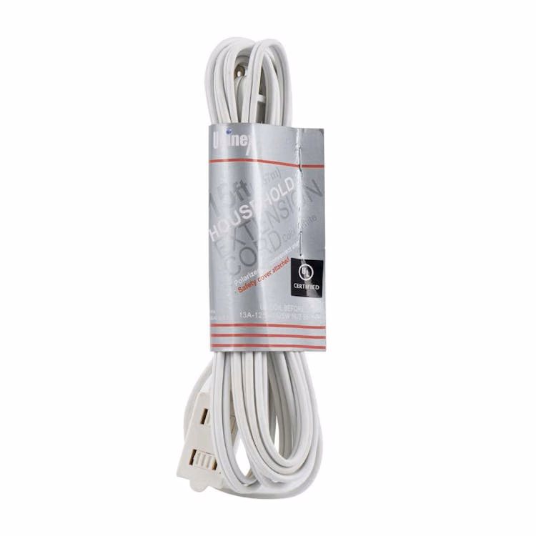 Household Power Extension Cord White - 15'