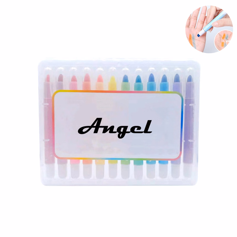 12 PCS Smooth Watercolor Rainbow Twistable Crayon