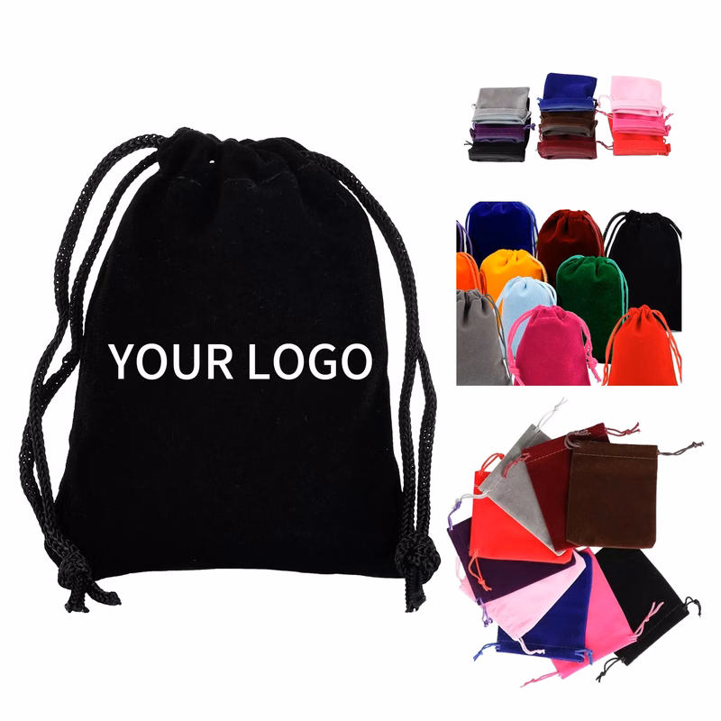 Velvet Gift Bag 5.91x3.94 Inch with Drawstring Closure