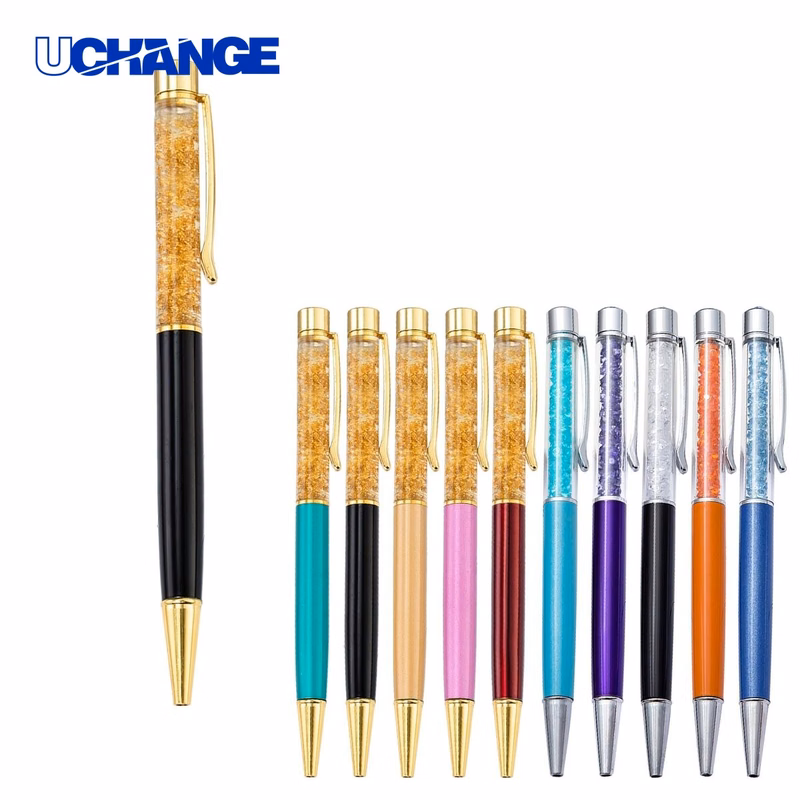 Tiny Crystal Metal Pen for Pocket Use