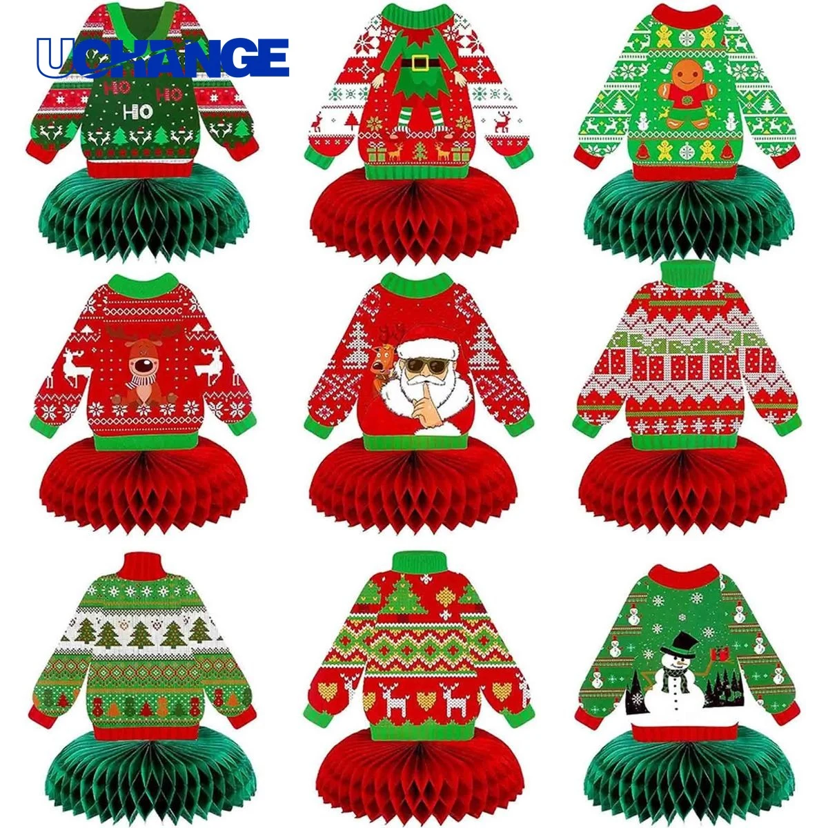 Custom 3D Honeycomb Centerpieces Ornament Set 1