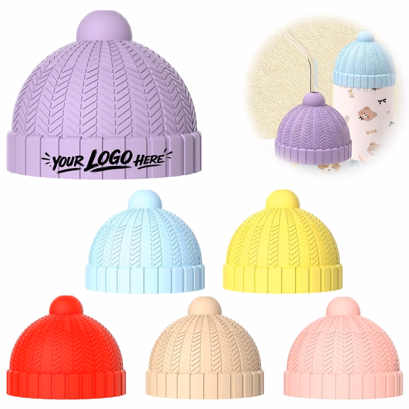 Silicone Beanie Lid Cover For Cups And Bottles