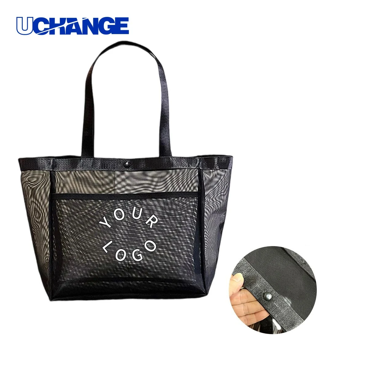 Mesh Tote Bag Carrier for Travel Pool Use 1