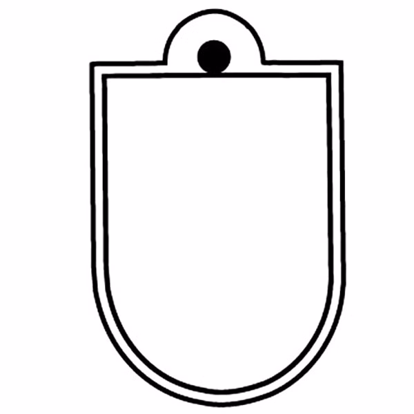 Shield 10 Key Tag - Spot Color