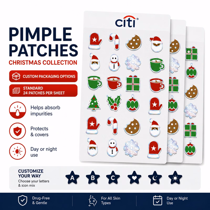 Christmas Pimple Patch Sheet