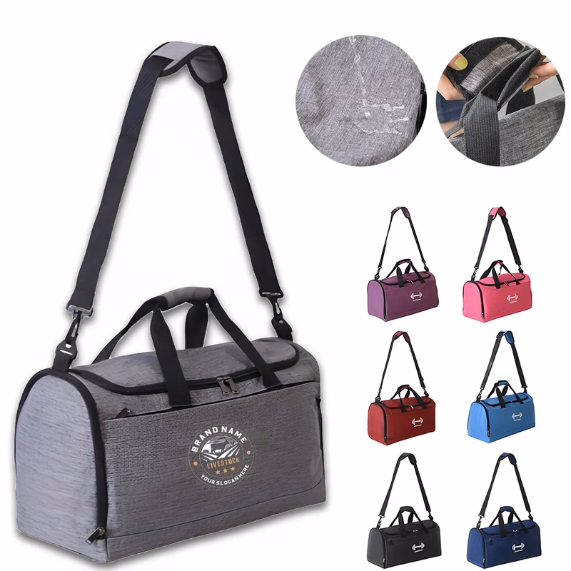 Short-Trip Custom Wet-Dry Gym Duffel with Large Capacity