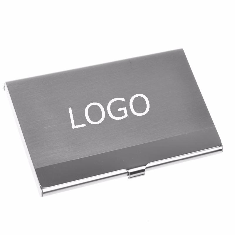 Plain Stainless Steel Business Name Card Holder