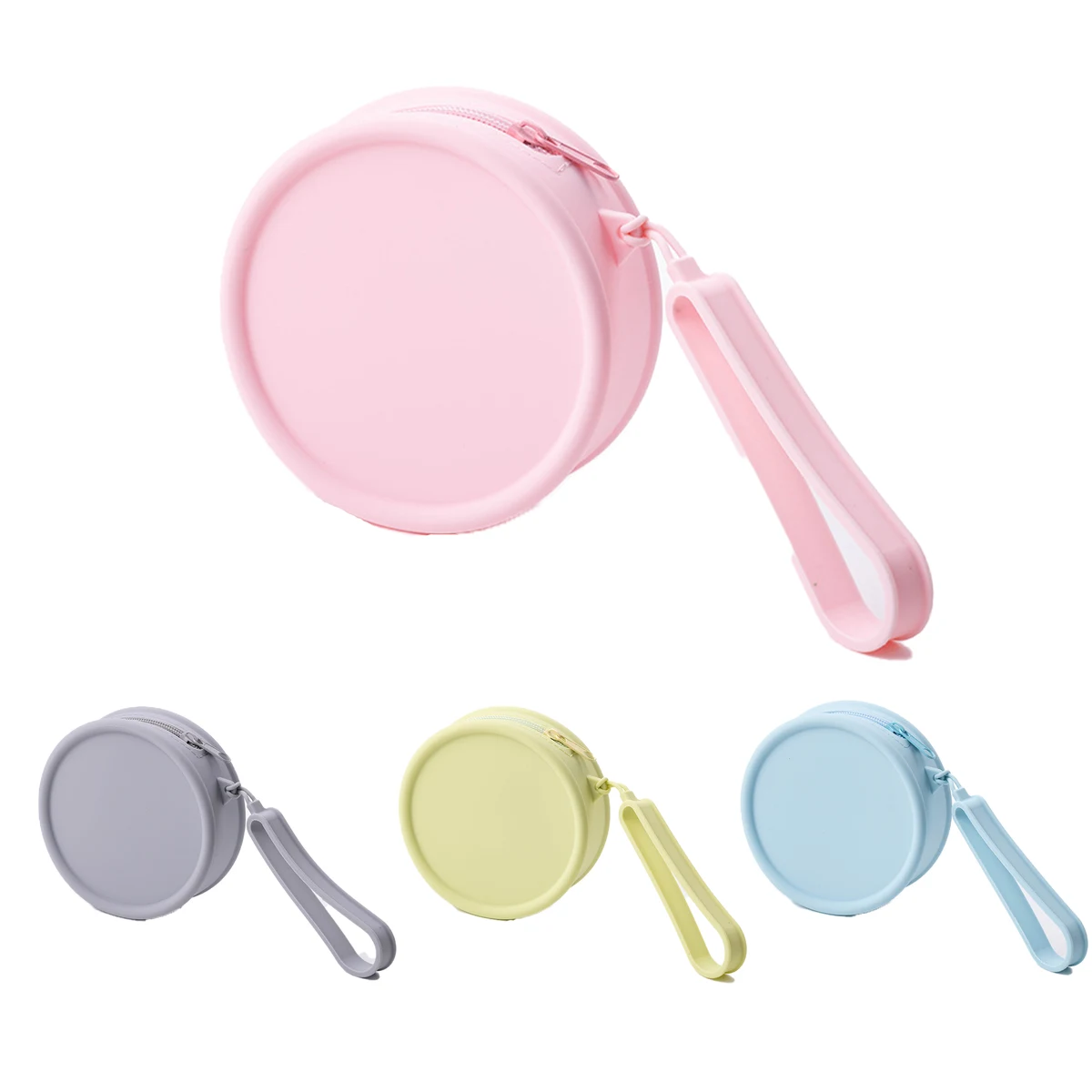 Portable Silicone Round Makeup Storage Bag 1