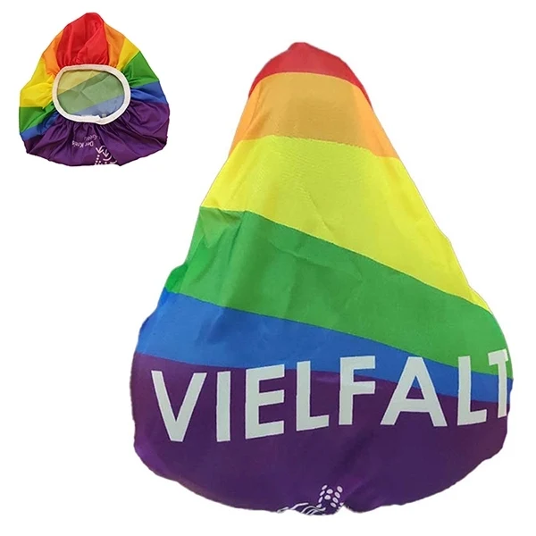 Rainbow 190T polyester Bicycle Seat Cover 1