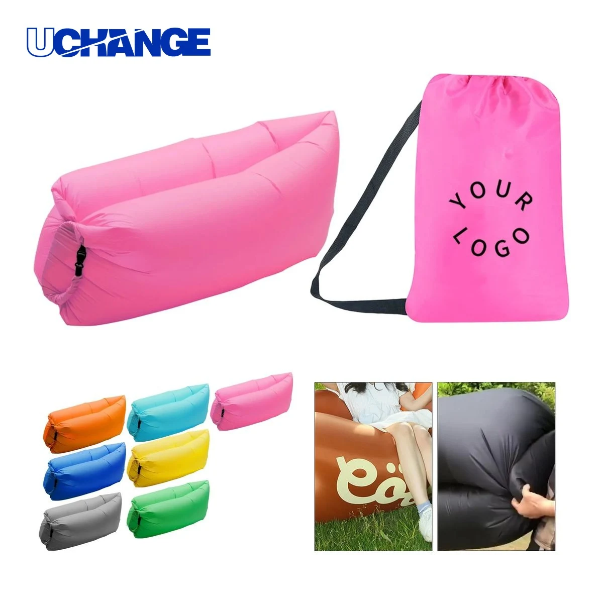 Portable Inflatable Lounger Sofa for Outdoor Use Seat 1