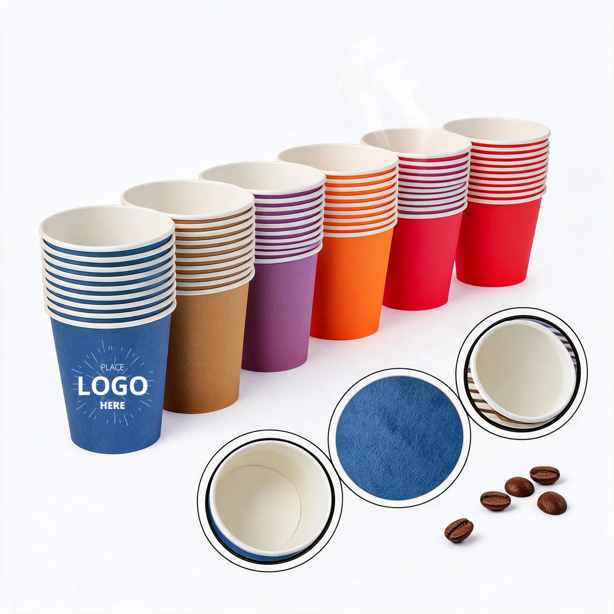 9 Ounce Monochrome Party Paper Cups 1
