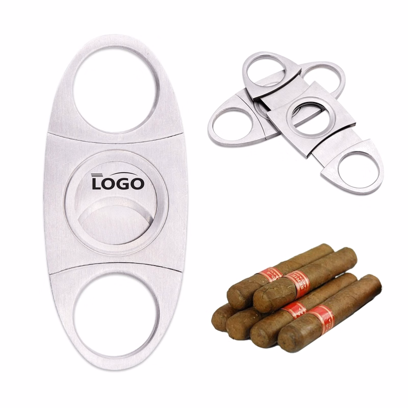 Oval Double Blade Cigar Cutter MOQ 50