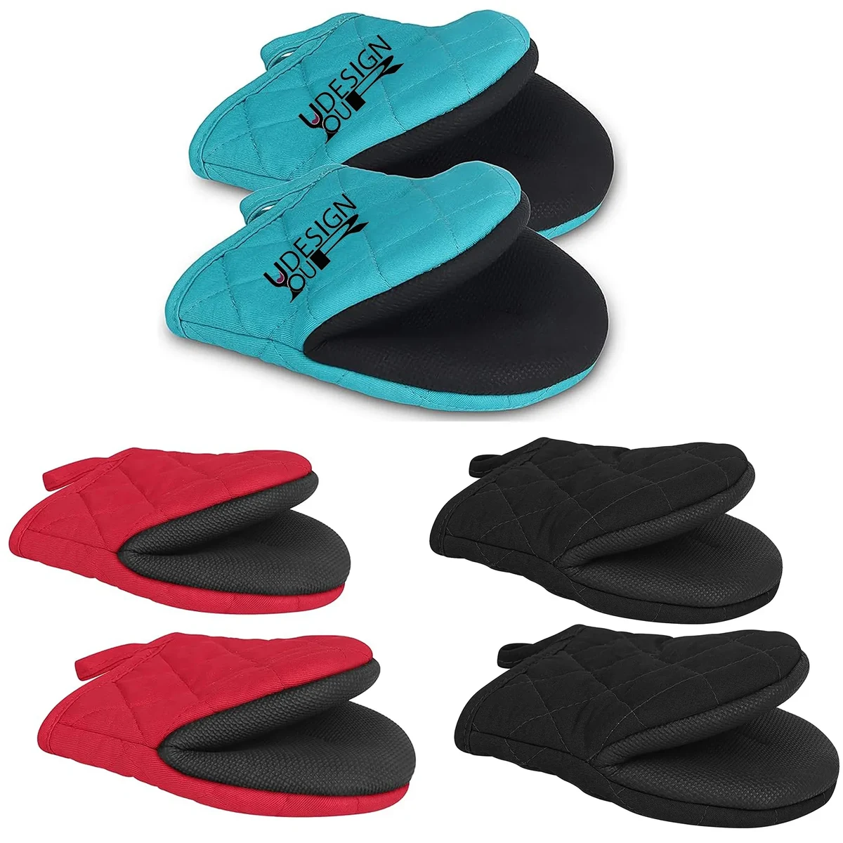 Qulable 1 Pair Kitchen Oven Gloves 1