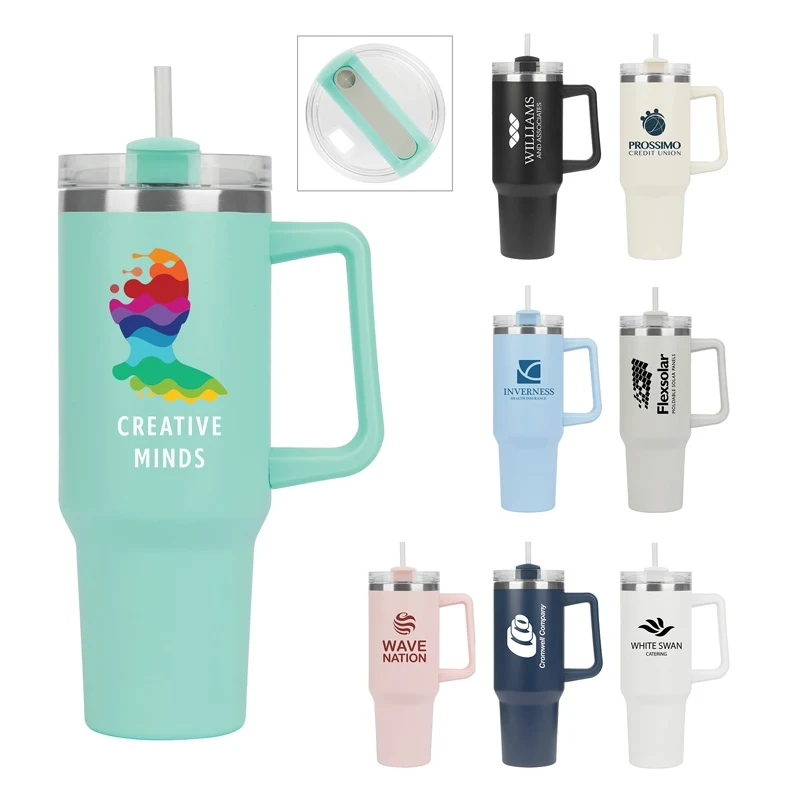 Riley 40 oz. Double Wall Stainless Steel Travel Mug 1