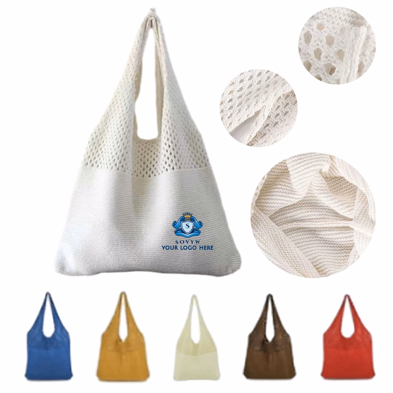 Customised Shoulder Canvas Shopping Bag With Pocket