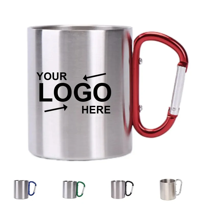 7.5Oz Stainless Steel Carabiner Mug 1