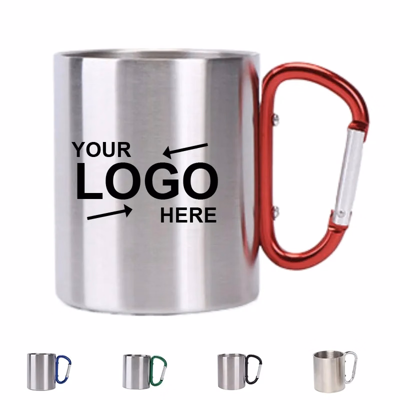 7.5Oz Stainless Steel Carabiner Mug