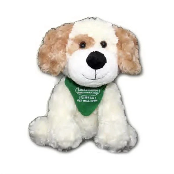 9" Terry Cream Dog 1