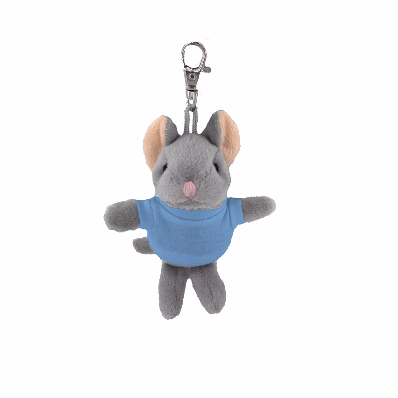 soft plush Mouse keychain with Tee