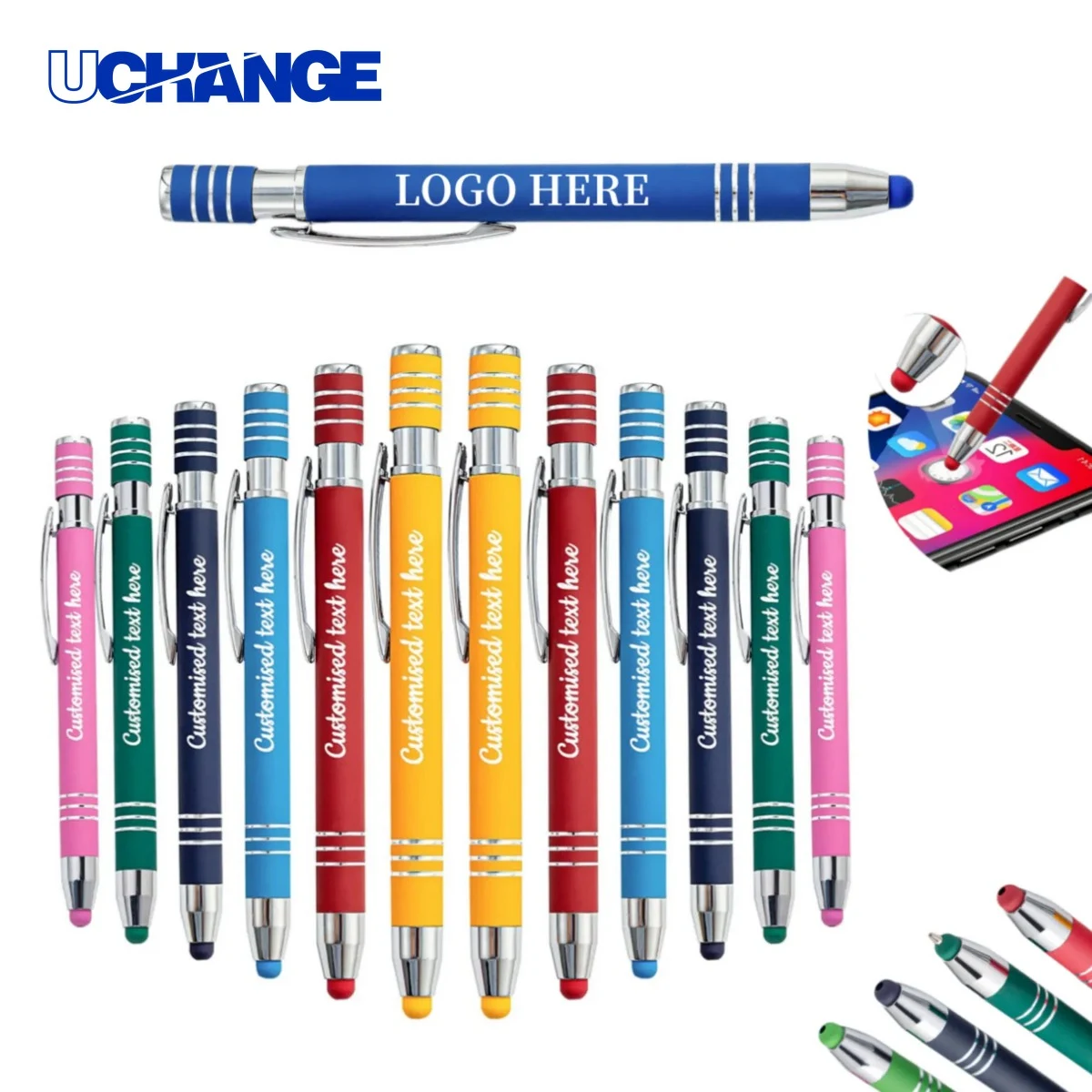 Metal Ballpoint Pen with Stylus for Screens 1