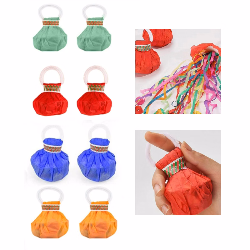 Eco - friendly Portable Hand - Throw Confetti Streamer with Recycling Feature